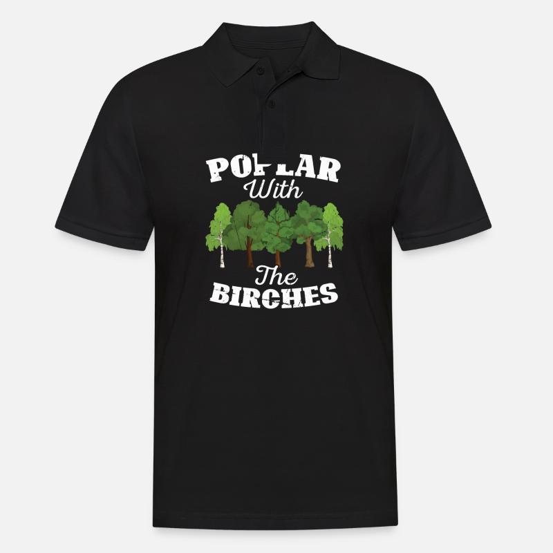 Bûcheron tronçonneuse arboriste - Polo Homme - noir