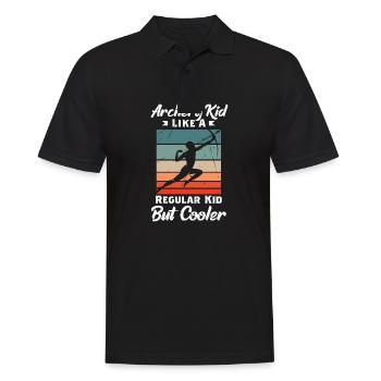 Archery Archery Bow - Men's Polo Shirt - black - Front - Kai (181cm)