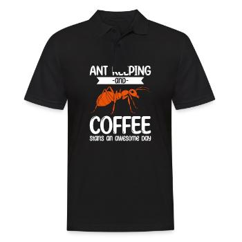 Antkeeping Ant Breeding Ants - Men's Polo Shirt - black - Front - Kai (181cm)