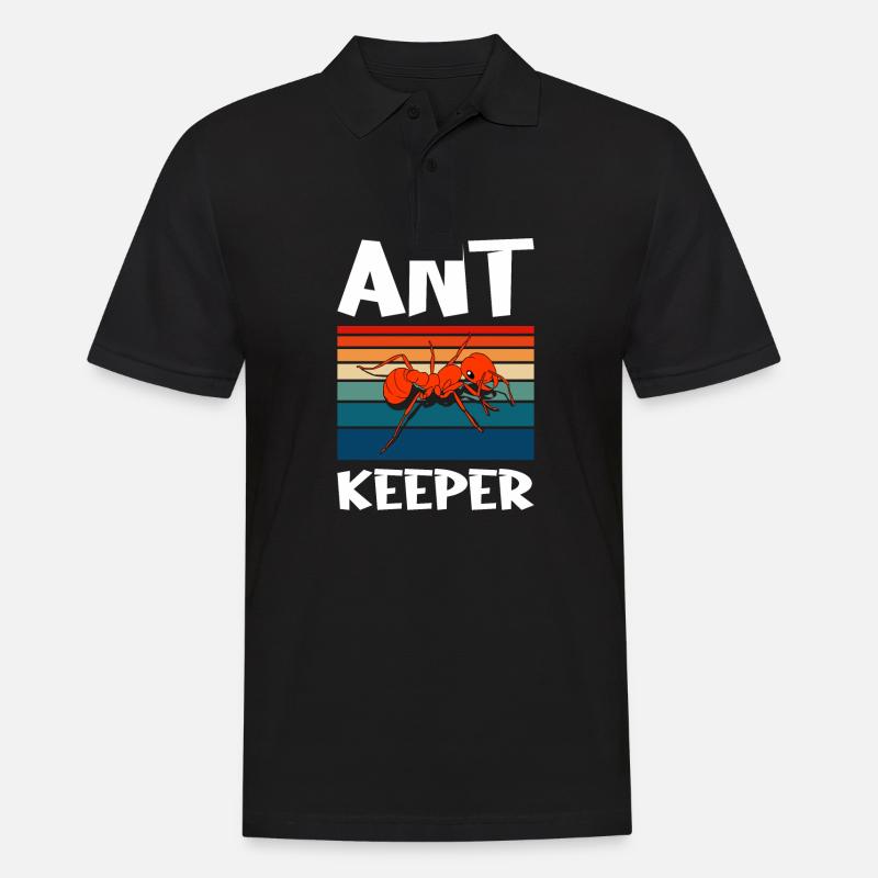 Antkeeping Ant Breeding Ants - Men's Polo Shirt - black