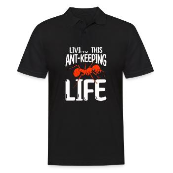 Antkeeping Ant Breeding Ants - Men's Polo Shirt - black - Front - Kai (181cm)