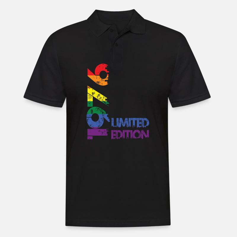 Limited Edition 1976 - Männer Poloshirt - Schwarz
