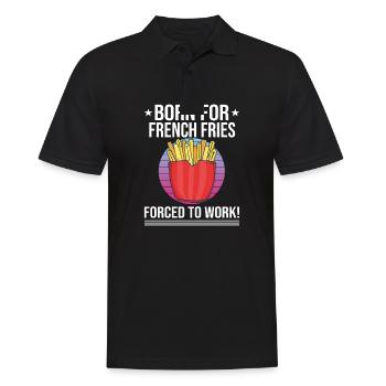 Frites drôles Frites drôles - Polo Homme - noir - Devant - Kai (181cm)