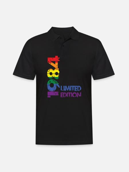 Limited Edition 1984 - Men's Polo Shirt - black
