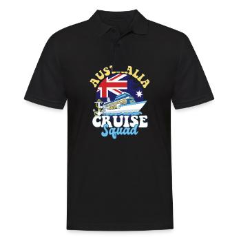 Australia Cruise Squad Family Vacation Trip - Männer Poloshirt - Schwarz - Vorne - Kai (181cm)