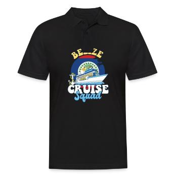 Voyage de vacances en famille Belize Cruise Squad - Polo Homme - noir - Devant - Kai (181cm)