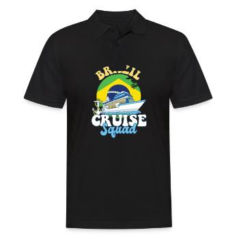 Brazil Cruise Squad Family Vacation Trip - Men's Polo Shirt - black - Front - Kai (181cm)
