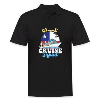 Voyage de vacances en famille Chile Cruise Squad - Polo Homme - noir - Devant - Kai (181cm)