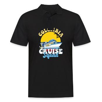 Colombia Cruise Squad Family Vacation Trip - Männer Poloshirt - Schwarz - Vorne - Kai (181cm)