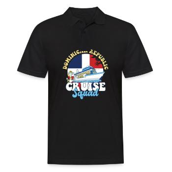 Vacances en famille à l’escouade de croisière en République dominicaine - Polo Homme - noir - Devant - Kai (181cm)
