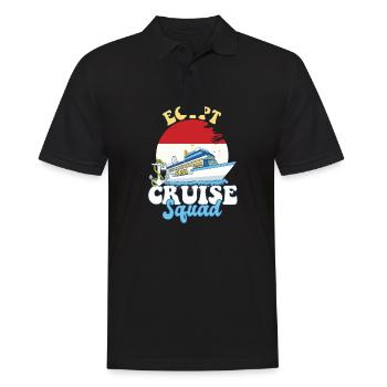 Voyage de vacances en famille à l’Escouade de croisière en Égypte - Polo Homme - noir - Devant - Kai (181cm)