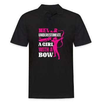 Archery Archery Bow - Men's Polo Shirt - black - Front - Kai (181cm)