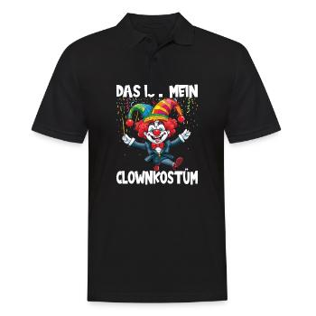 Karneval Kostüm Fasching Fastnacht - Männer Poloshirt - Schwarz - Vorne - Kai (181cm)