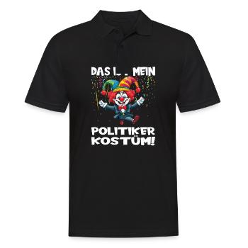 Karneval Kostüm Fasching Fastnacht - Männer Poloshirt - Schwarz - Vorne - Kai (181cm)