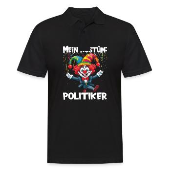 Karneval Kostüm Fasching Fastnacht - Männer Poloshirt - Schwarz - Vorne - Kai (181cm)