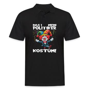Karneval Kostüm Fasching Fastnacht - Männer Poloshirt - Schwarz - Vorne - Kai (181cm)
