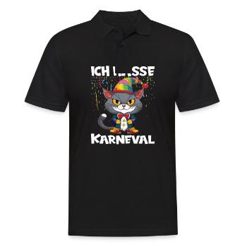 Karneval Kostüm Fasching Fastnacht - Männer Poloshirt - Schwarz - Vorne - Kai (181cm)