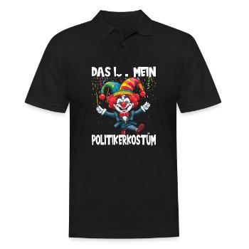 Karneval Kostüm Fasching Fastnacht - Männer Poloshirt - Schwarz - Vorne - Kai (181cm)