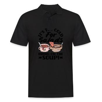 Bring on the Soup Cozy - Men's Polo Shirt - black - Front - Kai (181cm)