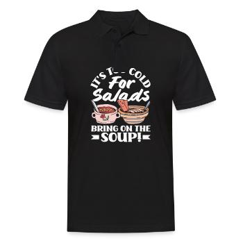 Bring on the Soup Cozy - Men's Polo Shirt - black - Front - Kai (181cm)
