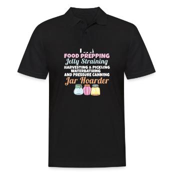 Pot Hoarder Homesteady Citation Confiture Maker Nourriture - Polo Homme - noir - Devant - Kai (181cm)