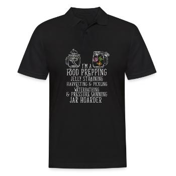Pot Hoarder Homesteady Citation Confiture Maker Nourriture - Polo Homme - noir - Devant - Kai (181cm)