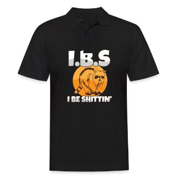Sensibilisation au SCI raton laveur Je suis une blague sur les toilettes de Shittin - Polo Homme - noir - Devant - Kai (181cm)