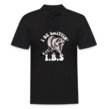 Sensibilisation au SCI raton laveur Je suis une blague sur les toilettes de Shittin - Polo Homme - noir - Devant - Kai (181cm)