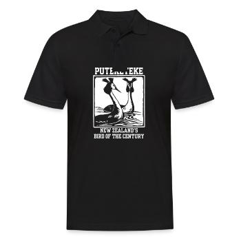 Puteketeke New Zealand's Bird of the Century - Männer Poloshirt - Schwarz - Vorne - Kai (181cm)