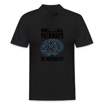 Unlock Your Brain's Potential Neuroplasticity - Männer Poloshirt - Schwarz - Vorne - Kai (181cm)