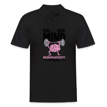 Unlock Your Brain's Potential Neuroplasticity - Männer Poloshirt - Schwarz - Vorne - Kai (181cm)