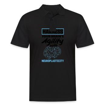 Unlock Your Brain's Potential Neuroplasticity - Männer Poloshirt - Schwarz - Vorne - Kai (181cm)