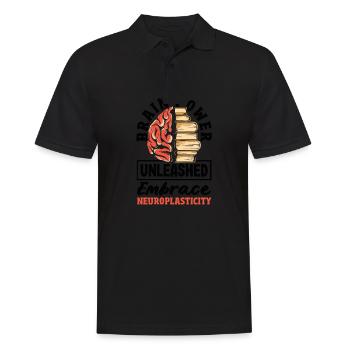 Unlock Your Brain's Potential Neuroplasticity - Männer Poloshirt - Schwarz - Vorne - Kai (181cm)