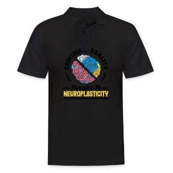Unlock Your Brain's Potential Neuroplasticity - Männer Poloshirt - Schwarz - Vorne - Kai (181cm)