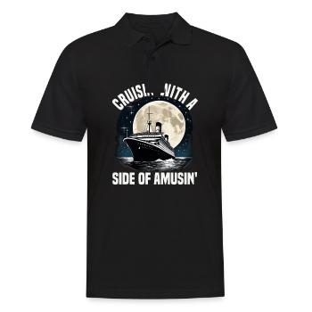 Cruising Trip Cruise Ship Vacation Group Matching - Men's Polo Shirt - black - Front - Kai (181cm)