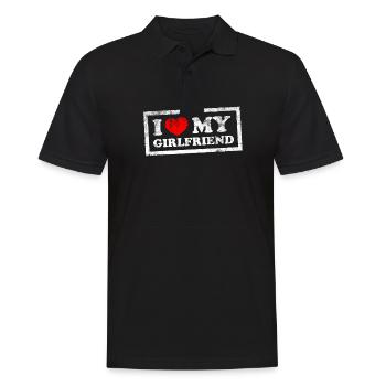 J’aime ma copine - Polo Homme - noir - Devant - Kai (181cm)
