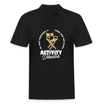 Proud Activity Director Appreciation Professional - Männer Poloshirt - Schwarz - Vorne - Kai (181cm)