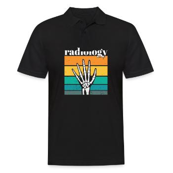 Radiology Squad Rad Tech Radiographer Technician - Men's Polo Shirt - black - Front - Kai (181cm)