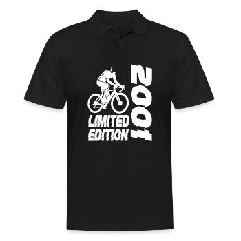 Limited Edition 2001 Limited Edition Fahrrad - Männer Poloshirt - Schwarz - Vorne - Kai (181cm)