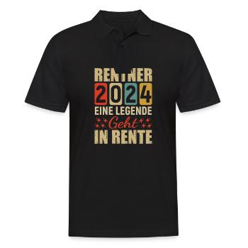 Retraités 2024 : une légende se lance dans les cadeaux de retraite - Polo Homme - noir - Devant - Kai (181cm)