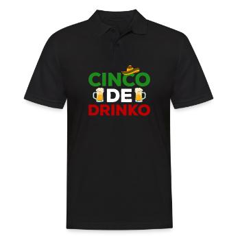 Cinco de Mayo - Männer Poloshirt - Schwarz - Vorne - Kai (181cm)