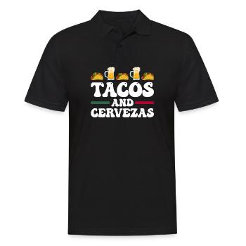 Cinco de Mayo - Männer Poloshirt - Schwarz - Vorne - Kai (181cm)