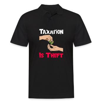 Le bureau des impôts des contribuables paie des impôts - Polo Homme - noir - Devant - Kai (181cm)