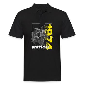 Édition limitée 1974 Édition limitée Football - Polo Homme - noir - Devant - Kai (181cm)