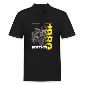 Édition limitée 1980 Édition limitée Football - Polo Homme - noir - Devant - Kai (181cm)
