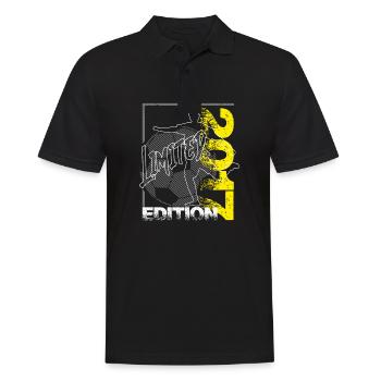 Limited Edition 2017 Limited Edition Fußball - Männer Poloshirt - Schwarz - Vorne - Kai (181cm)