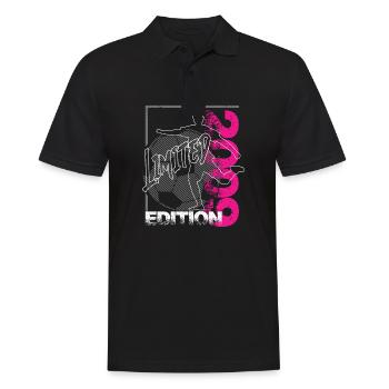 Limited Edition 2009 Limited Edition Fußball - Männer Poloshirt - Schwarz - Vorne - Kai (181cm)