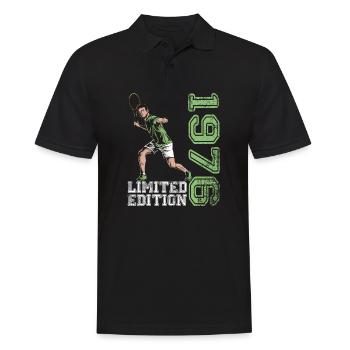 Édition limitée 1976 Édition limitée Tennis - Polo Homme - noir - Devant - Kai (181cm)