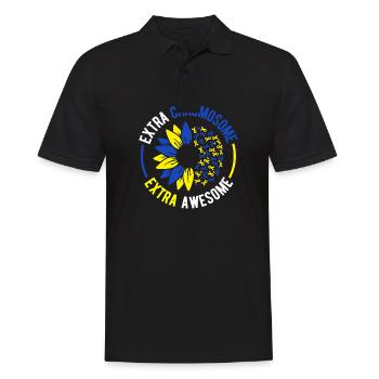 L’amour ne compte pas les chromosomes du syndrome de Down - Polo Homme - noir - Devant - Kai (181cm)