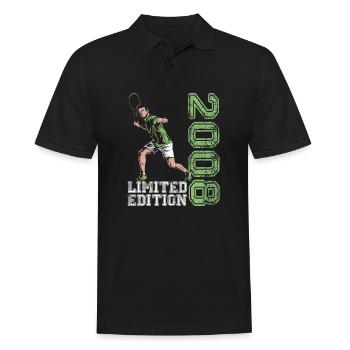 Limited Edition 2008 Limited Edition Tennis - Männer Poloshirt - Schwarz - Vorne - Kai (181cm)